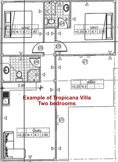 Blueprint Tropicana Villa Two Bedrooms 2